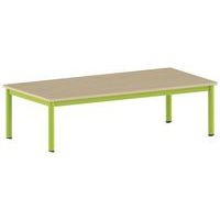 Table Carélie rectangulaire 160 x 80 cm mobile 4 pieds stratifié - Image 4