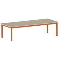 Table Carélie rectangulaire 200 x 80 cm mobile 4 pieds stratifié - Image 5