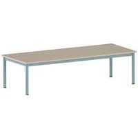 Table Carélie rectangulaire 200 x 80 cm mobile 4 pieds stratifié - Image 8
