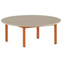 Table Carélie ronde Ø 120 cm mobile 4 pieds stratifié Mobidecor - Image 8
