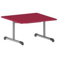 Table Bandana carrée 80 x 80 cm fixe dégagement latéral stratifié - Image 5