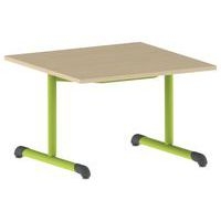 Table Bandana carrée 80 x 80 cm fixe dégagement latéral stratifié - Image 7