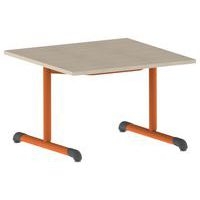 Table Bandana carrée 80 x 80 cm fixe dégagement latéral stratifié - Image 8