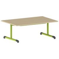 Table Bandana 120 x 80 cm fixe dégagement latéral stratifié Mobidecor - Image 2