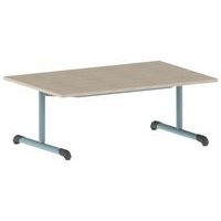 Table Bandana 120 x 80 cm fixe dégagement latéral stratifié Mobidecor - Image 3