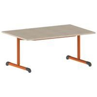 Table Bandana 120 x 80 cm fixe dégagement latéral stratifié Mobidecor - Image 7