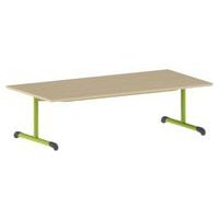 Table Bandana 160 x 80 cm fixe dégagement latéral stratifié Mobidecor - Image 2