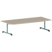 Table Bandana 180 x 80 cm fixe dégagement latéral stratifié Mobidecor - Image 3
