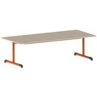 Table Bandana 180 x 80 cm fixe dégagement latéral stratifié Mobidecor - Image 4