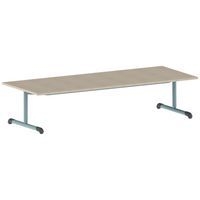 Table Bandana 200 x 80 cm fixe dégagement latéral stratifié Mobidecor - Image 7