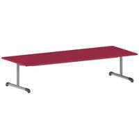 Table Bandana 200 x 80 cm fixe dégagement latéral stratifié Mobidecor - Image 3