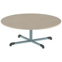 Table Bandana ronde Ø 120 cm fixe dégagement latéral stratifié - Image 4