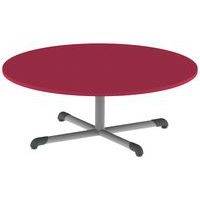 Table Bandana ronde Ø 120 cm fixe dégagement latéral stratifié - Image 5