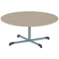 Table Bandana ronde Ø 120 cm fixe dégagement latéral stratifié - Image 7