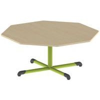 Table Bandana octogonale Ø 120 cm fixe piètement central stratifié - Image 7