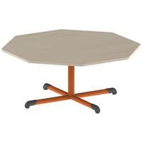 Table Bandana octogonale Ø 120 cm fixe piètement central stratifié - Image 8