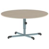 Table Bandana ronde Ø 120 cm réglable piètement central stratifié - Image 7