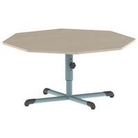 Table Bandana octogonale Ø 120 cm réglable piètement central stratifié - Image 3