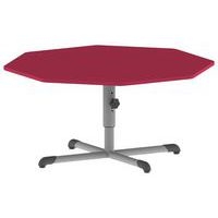 Table Bandana octogonale Ø 120 cm réglable piètement central stratifié - Image 6