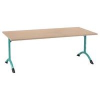 Table Sara rectangulaire 160 x 80 cm fixe dégagement latéral stratifié - Image 6