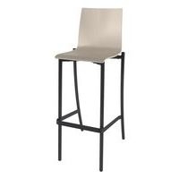 Tabouret Best 4 pieds hauteur 80 cm coque bois naturel ou teinté - Image 3