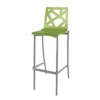 Tabouret Best 4 pieds ht 80 cm coque Mozaik bois naturel ou teinté - Image 4