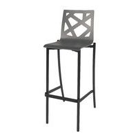 Tabouret Best 4 pieds ht 80 cm coque Mozaik bois naturel ou teinté - Image 2