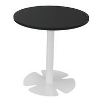 Table Host Ø 60 x h 60 cm plt Noir pied tulipe Blanc - Image principale