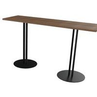 Table Roxane 2 pieds piètement 2 tubes 140x40 cm - Image 8