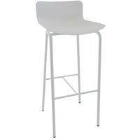 Tabouret haut Popp coque polycarbonate/piètement acier - Image 6
