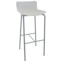 Tabouret haut Popp coque polycarbonate/piètement acier - Image 8
