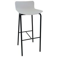 Tabouret haut Popp coque polycarbonate/piètement acier - Image 9