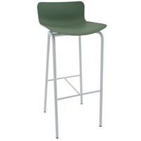 Tabouret haut Popp coque polycarbonate/piètement acier - Image 10