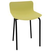 Tabouret bas Popp coque polycarbonate/piètement acier - Image 9