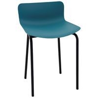 Tabouret bas Popp coque polycarbonate/piètement acier - Image 3