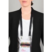 Tour de cou badge recyclé avec double mousqueton - Avery (Lot de 10) - Image 5