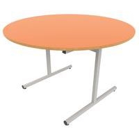 Table dégagement latéral ronde Ø 120 cm stratifié ABS - Image principale
