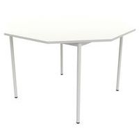 Table 4 pieds droits octogonale Ø 120 cm stratifié ABS - Image 4
