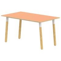 Table 4 pieds inclinés métal/bois 180 x 80 cm stratifié ABS - Image 2