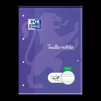 Page feuillet perforée simple interligne 3 mm 90 g 21 x 29,7 cm (Etui de 100) - Image principale