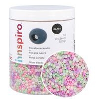 Bocal 500 grammes perles de rocaille couleurs nacrées - Image principale