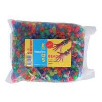 Sachet 1000 perles plastique gros trous ø 9 mm - Image 2