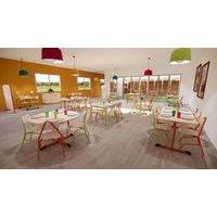 Chaise Tempo AST coque bois naturel piètement alu Mobidecor - Image 8