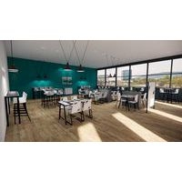 Mange-debout Ella rectangulaire hauteur 110 cm stratifié compact - Image 4