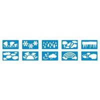 Lot 10 pochoirs météo - Image principale