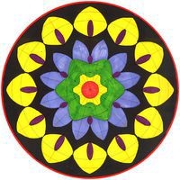 Set 36 feuilles 28x28cm pour création Mandala - Image 4