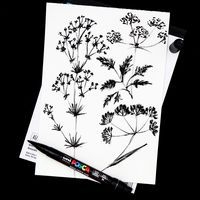 Set de 10 marqueurs POSCA pointe pinceau – Couleurs basiques - Image 2