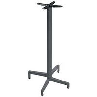 Pied de table Domino fixe hauteur 109 cm colonne ronde - anthracite - Image principale