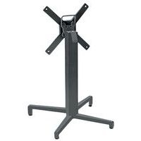 Pied de table Domino rabattable hauteur 73 cm colonne carrée - anthracite - Image principale