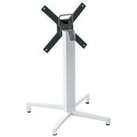 Pied de table Domino rabattable hauteur 73 cm colonne ronde - blanc - Image principale